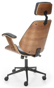 Kancelárska stolička AGNOZAU orech/čierna