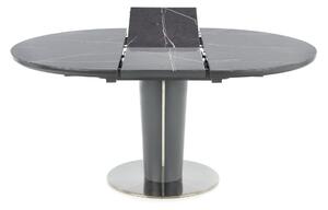 Jedálenský stôl RACORDU sivý mramor/sivá