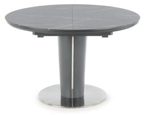 Jedálenský stôl RACORDU sivý mramor/sivá