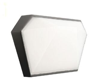 ACA Lighting Záhradné nástenné LED svietidlo LIZIO 10W/230V/3000K/400Lm/120°/IP65, tmavo šedé