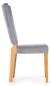 Jedálenská stolička RUAS dub medový/sivá