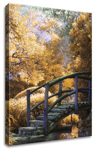 Gario Obraz na plátne Zlatá Japonská záhrada Veľkosť: 50 x 70 cm