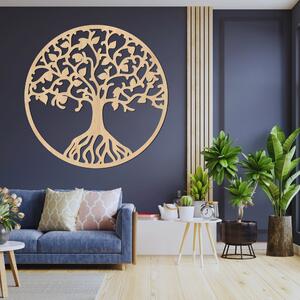 Elegantná drevená dekorácia na stenu strom života - ETERNA: HDF - Javor 20 cm 4450-90966 HDF0153