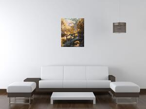 Gario Obraz na plátne Zlatá Japonská záhrada Veľkosť: 50 x 70 cm