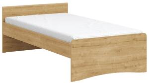 Poschodová posteľ so skriňou a schodíkmi Cody Modular - dub