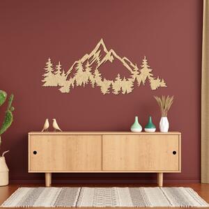 Moderná drevená dekorácia na stenu hory a les | CEADER: Preglejka Topoľ - Honey 3071 55 x 24 cm 4466-92883 PR0526