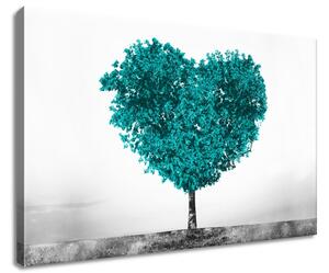 Obraz na plátne Tyrkysový strom lásky Rozmery: 60 x 40 cm
