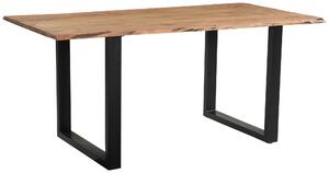 JEDÁLENSKÝ STÔL, akácia, čierna, farba akácie, 160/85/76 cm Linea Natura - Obývacie zostavy
