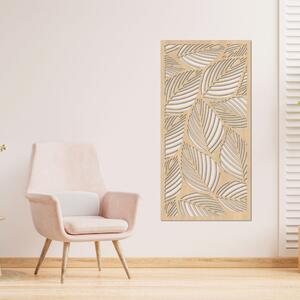 Drevená nástenná dekorácia List – tropický panelový obraz | LUFUS: HDF - Javor 40 x 20 cm 4478-94182 HDF0268