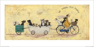 Umelecká tlač Sam Toft - The Doggie Taxi Service, Sam Toft, (60 x 30 cm)