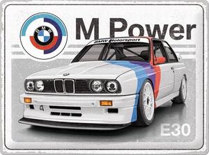 Plechová ceduľa BMW - E30 M Power, (40 x 30 cm)