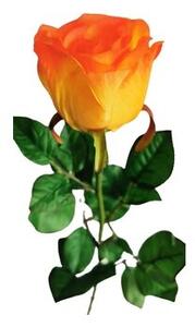 Umelá ruža, oranžová, 69 cm