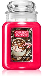 Country Candle Peppermint & Cocoa vonná sviečka 737 g