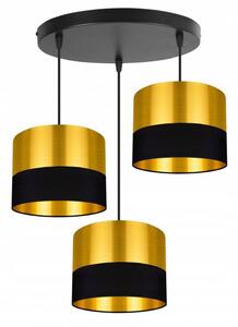 Moderné elegantné nastaviteľné zlaté závesné svietidlo do obývačky