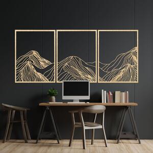 Drevený obraz horská panoráma | WILRED: Preglejka Topoľ - Honey 3071 80 x 35 cm 4486-99831 PR0478