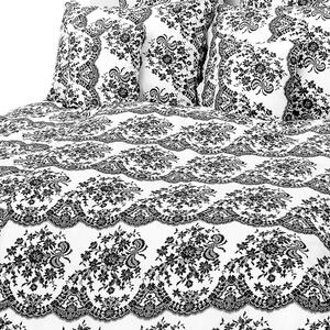 Stanex Luxusné obliečky čierna krajka140x200/70x90 cm