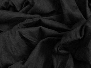 Obliečky z mikrovlákna EMOJI sivé + plachta jersey 90x200 cm čierna