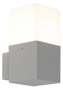 Dánska moderná vonkajšia nástenná lampa sivá IP44
