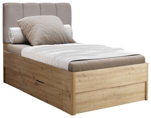 POSTEĽ, 90/200 cm dub artisan Boxxx - Online Only zostavy, Online Only