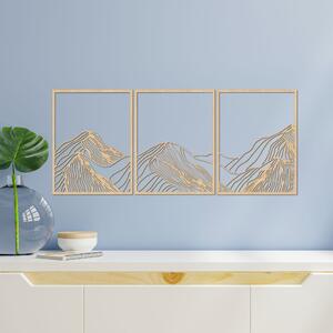 Hory elegantná drevená dekorácia | MAUTANIS: HDF - Javor 80 x 35 cm 4488-99795 HDF0478