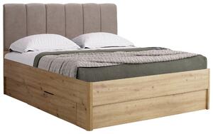 POSTEĽ, 140/200 cm dub artisan Boxxx - Online Only zostavy, Online Only