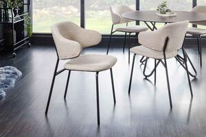 Dizajnová jedálenská stolička Takuya sivá