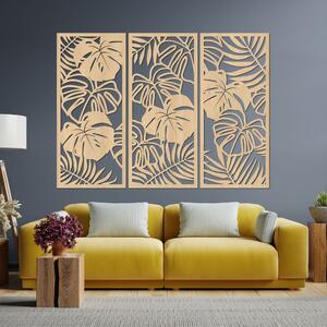 Tropické listy monstera a papraď | LIBOGA: HDF - Javor 60 x 45 cm 4491-101731 HDF0533
