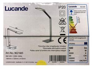Lucande Lucande - LED Stmievateľná dotyková stolná lampa MION LED/8W/230V LW0390 + záruka 3 roky zadarmo