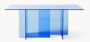 Sklenený jedálenský stôl Anouk, 180 x 90 cm