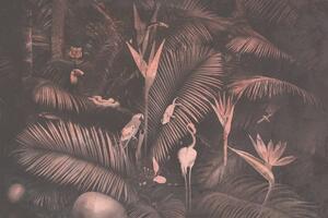 Samolepiaca tapeta exotické zvieratá v džungli