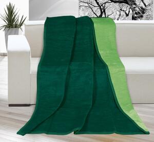 Deka Kira Plus Tmavo zelená, Jednolôžko 150x200 cm