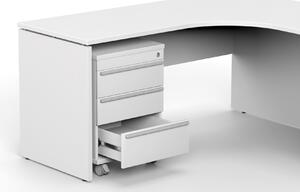 DREVONA Šuflíkový kontajner biely RP KN 3