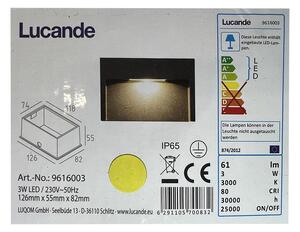 Lucande Lucande - LED Vonkajšie vstavané svietidlo MITJA LED/3W/230V IP65 LW0580 + záruka 3 roky zadarmo