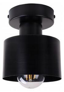 Moderná lampa s kovovým tienidlom v čiernej farbe
