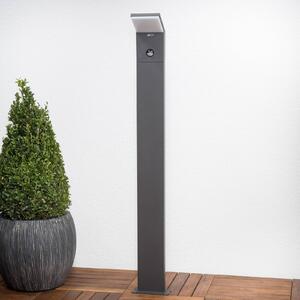 Svetlo Lucande LED na chodník Nevio, senzor, 100 cm, antracit
