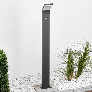 Lucande Timm Chodníkové LED svetlo, senzor, 100 cm, antracitová, IP54