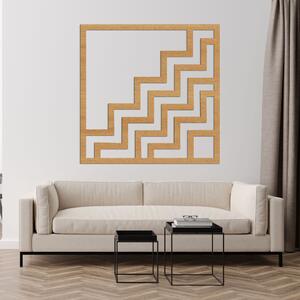 Geometrická nástenná dekorácia štvorec | SUQARE: HDF - Javor 30 cm 4516-97788 HDF0397-A