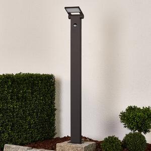 LED stĺpikové svietidlo Marius so senzorom, 100 cm, Čierna, Hliník, Moderný, Osvetlenie príjazdovej cesty