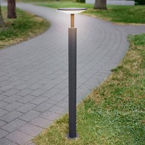 Lucande LED svetlo na chodník Fenia, 100 cm, antracit, IP65, Čierna, Hliník, Moderný, Osvetlenie príjazdovej cesty