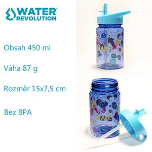 Water Revolution Detská Tritánová fľaša na pitie Autíčka Tritan, 450 ml