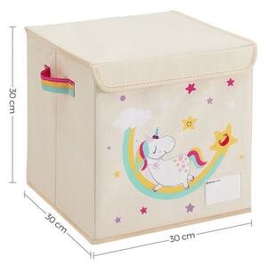 Detské stohovateľné boxy na hračky RFB710W03 (3 ks)