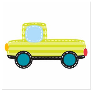 Obraz na plátne Žlté autíčko Rozmery: 30 x 30 cm