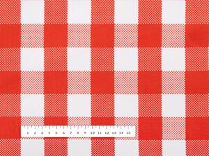 Biante Teflónový okrúhly obrus TF-071 Červeno-biela kocka Ø 40 cm