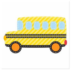 Gario Obraz na plátne Školský autobus Veľkosť: 30 x 30 cm