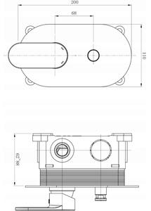 Cersanit Crea, vaňová batéria pod omietku s bodovou ručnou súpravou, čierna matná, S952-042