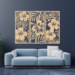 Drevený obraz tropické kvety | UBRALA: HDF - Javor 60 x 45 cm 4542-101006 HDF0530