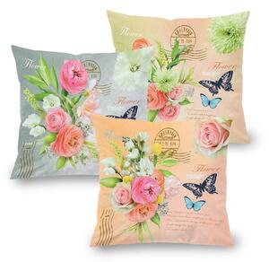 Súprava 3 ks obliečok na vankúšiky BLISS 45 x 45 cm