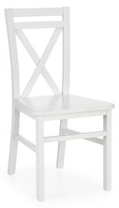 DREVONA Biela jedálenská stolička drevená DARIUS 2