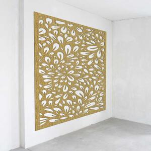 Kvetinový drevený panel na stenu | KROKO: Preglejka Topoľ - Zlatá 30 cm 4573-103394 PR0285