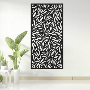 Drevený nástenný panel rastlinný motív | FOROZ: HDF - Čierna 40 x 20 cm 4664-109744 HDF0187-akcia20